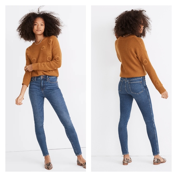 Madewell 10" High Rise Skinny Jeans Wendover Wash NWT Size 33 $135 - Picture 1 of 14